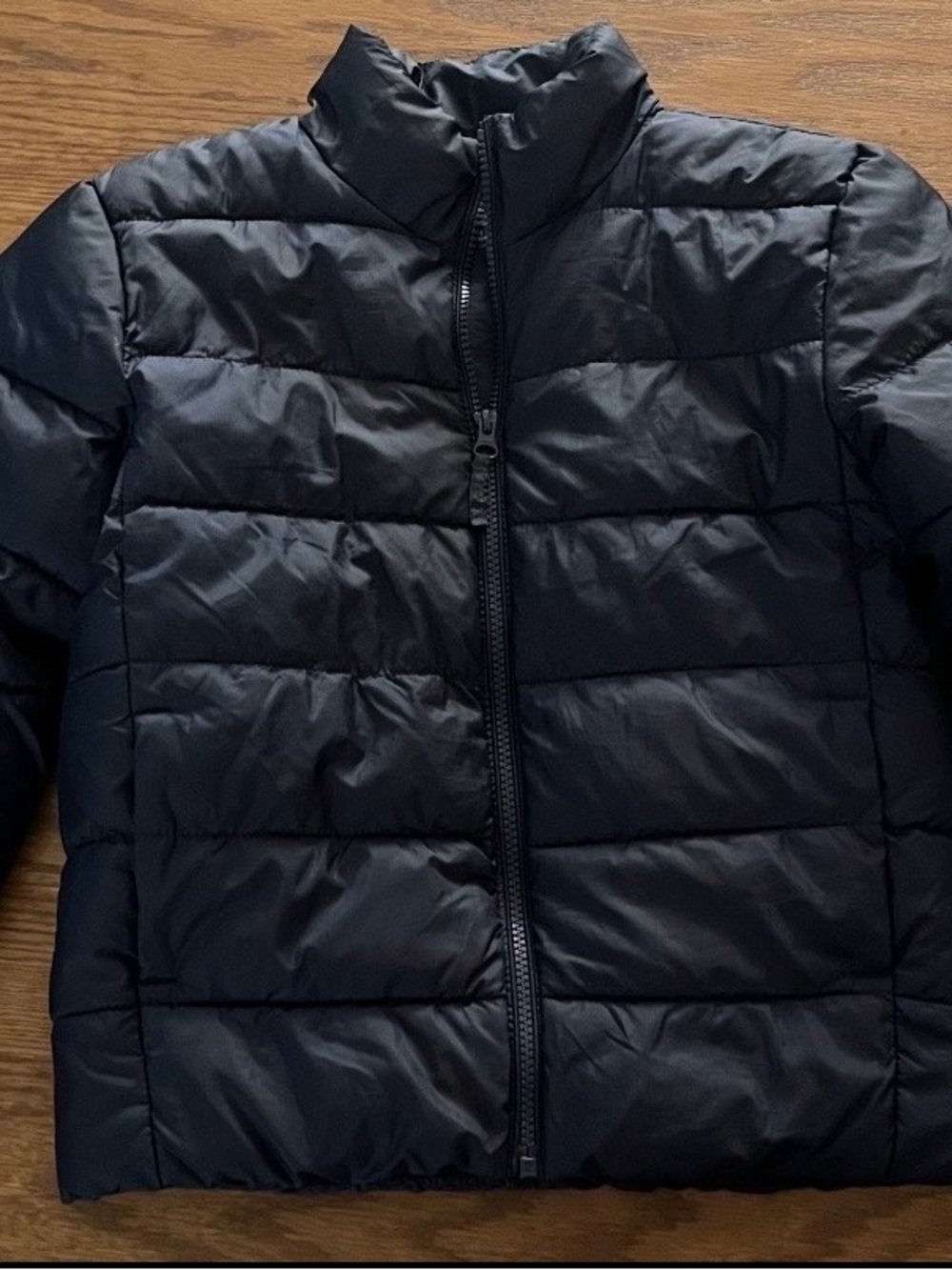 Boys Navy Blue Quilted Puffer Jacket - Lightweight Warmth